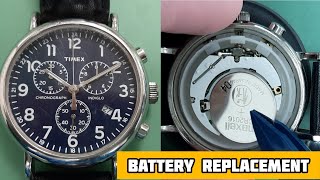 How To Change Battery TIMEX CHRONOGRAPH INDIGLO Watch CR2016