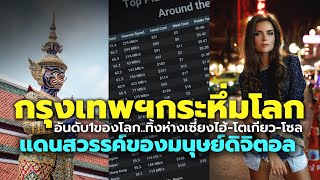 กรุงเทพฯ อันดับ 1 ของโลก นำห่างเซี่ยงไฮ้ โตเกียว โซล เมืองสวรรค์คนดิจิตอล | Bangkok Thailand