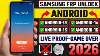 All Samsung FRP Bypass 🔓 Android 13-14-15-16 | 2026 New Method | No PC | Skip Google Lock ✅