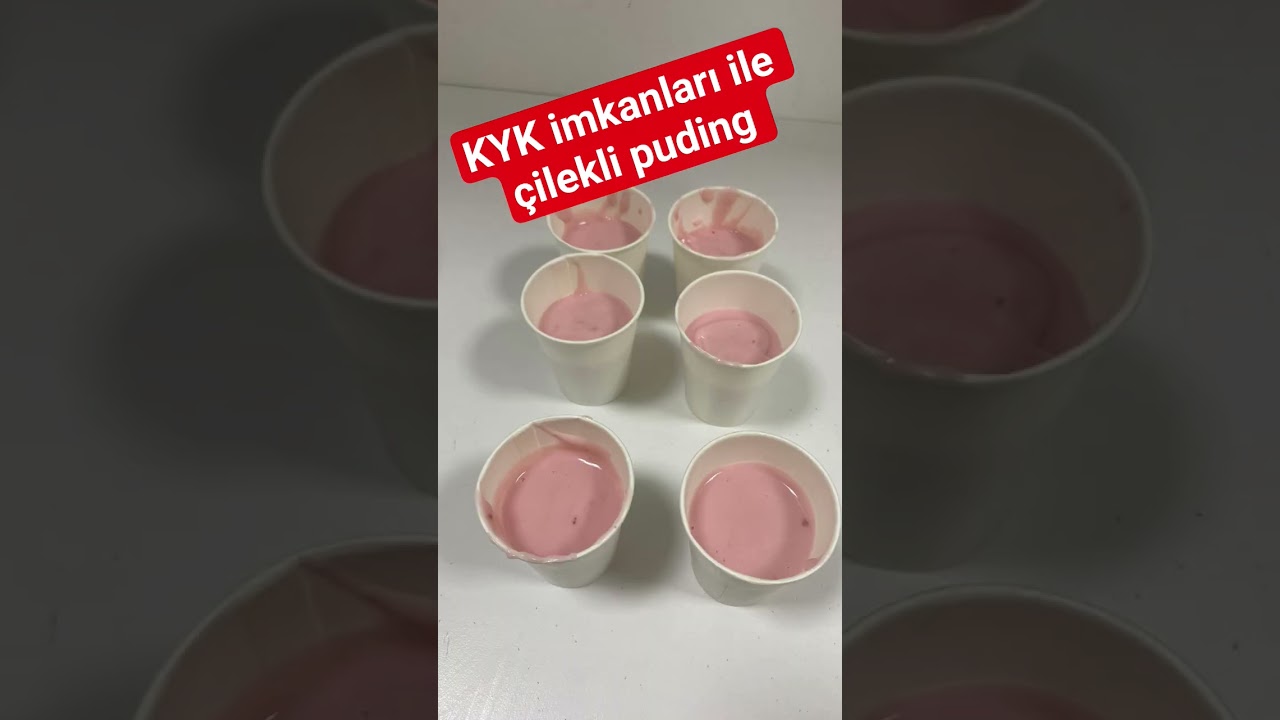 KYK da yapabileceğiniz en lezzetli en pratik çilekli puding tarifi #keşfet KYK da yapabileceğiniz en lezzetli en pratik çilekli puding tarifi #keşfet