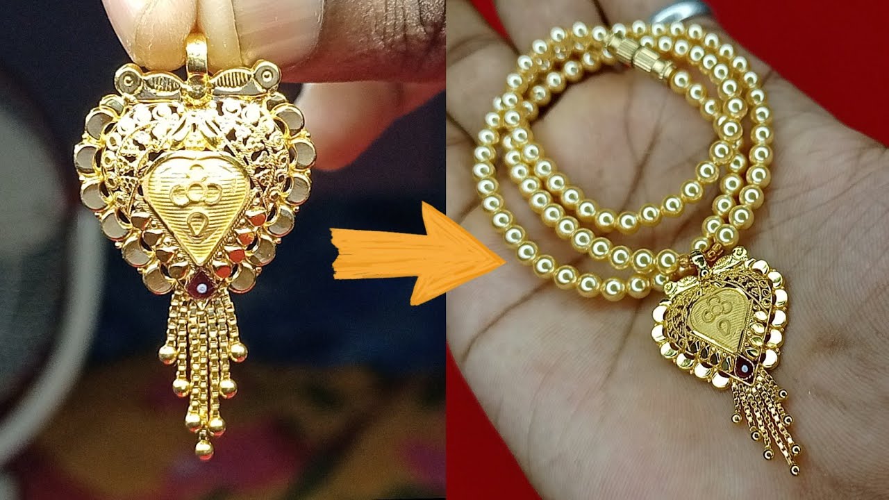 New Fancy Colection Gold Locket Design 
