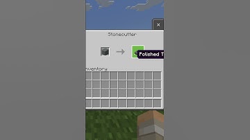 How to Make Polished Tuff Slabs With a Stone Cutter in Minecraft #Shorts