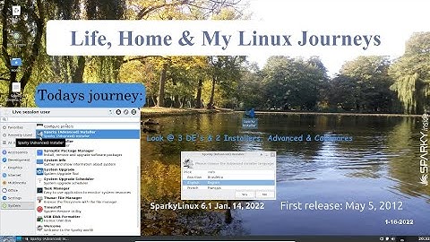 Sparky Linux 6-1 Based On Debian. Two Installers & Three Desktops, Xfce4, LXQT & KDE.  A-i-O Video