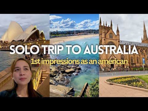 Australia Solo Travel Vlog 🇦🇺 14 Sites to Visit - Bondi Beach, Darling Harbour, Sydney Opera House