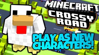 Minecraft | NEW Crossy Road! | BE THE CHICKEN | UNLOCK ALL CHARACTERS! (Crossy Road In Minecraft)