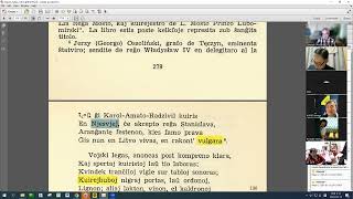 79 | Sinjoro Tadeo 11: 108-207 | Pan Tadeusz – 에스페란토 판 타데우시 10권 공부 (zoom)