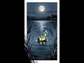 Moonlit Cradle: A Gentle Lullaby by the Lake