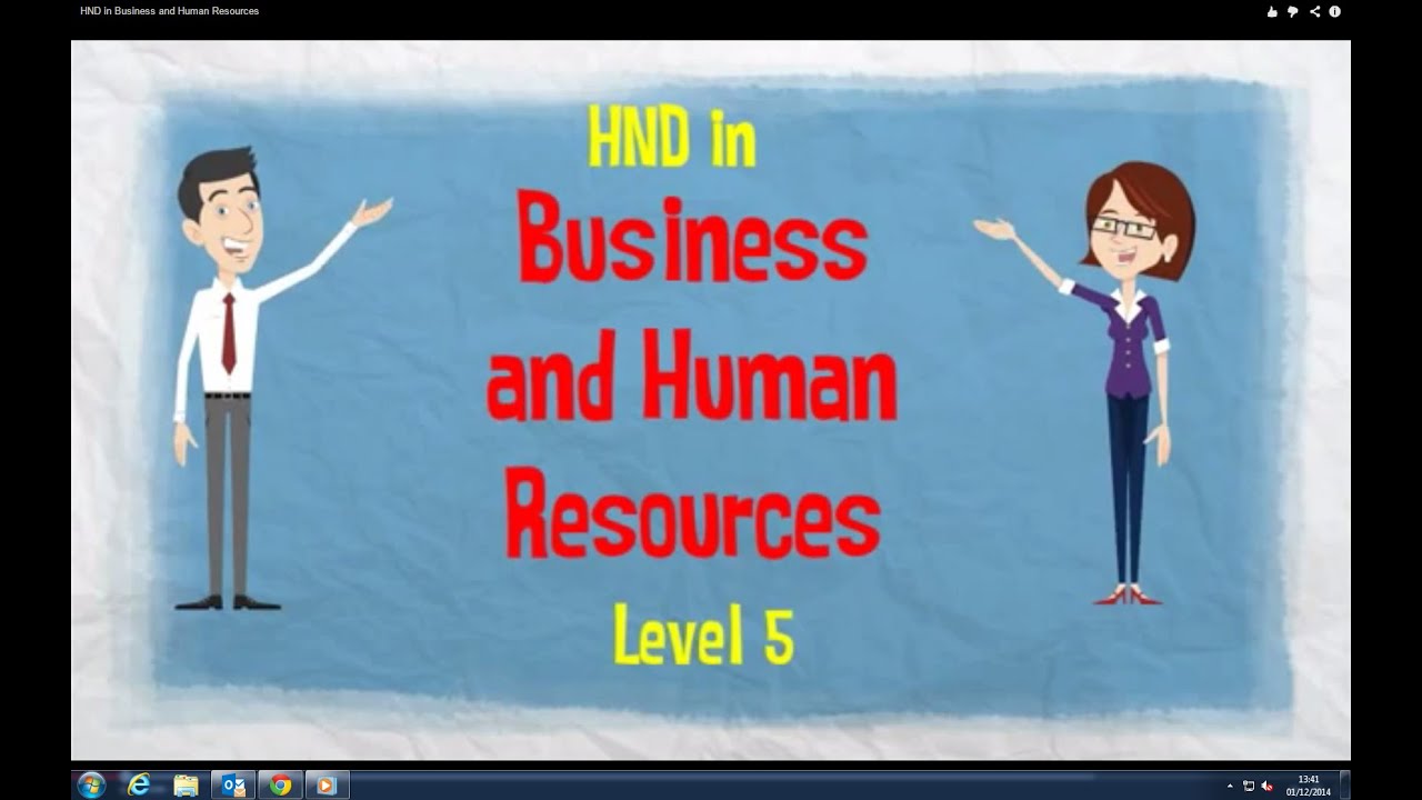 HND in Business and Human Resources - YouTube