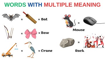 English Vocabulary | Words With Multiple Meaning | Polysemous Words | Esl | Learn English