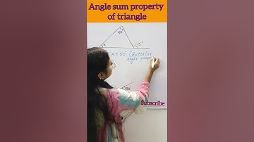 Angle sum property of triangle #maths #shorts #trendingshorts #mathstricks #mathshorts #maths