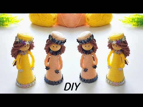 👧 КУКЛА СВОИМИ РУКАМИ 👗 BABY ROOM DECOR 👼 ПОДЕЛКИ ИЗ ПРЯЖИ СВОИМИ РУКАМИ.