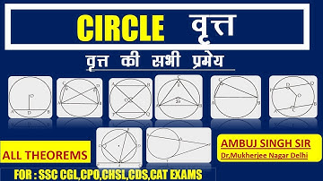 All theorems of circle |वृत्त की सभी प्रमेय| By Ambuj SIngh