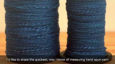 How to measure the length of handspun yarn (yardage) using an app