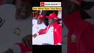 President Ruto and Raila Odinga fun moments during Kenya VS Zambia at Kasarani Stadium