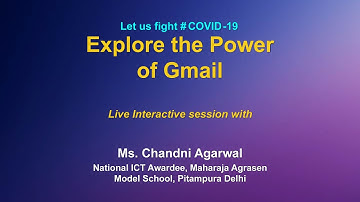 Webinar  on  PM eVIDYA : Explore the Power of Gmail