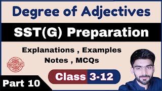 SST General Preparation KPPSC Part 10 | Degree of Adjectives | SST General Preparation screenshot 5