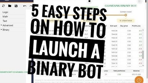 HOW TO USE BINARY BOT FROM BINARY.COM