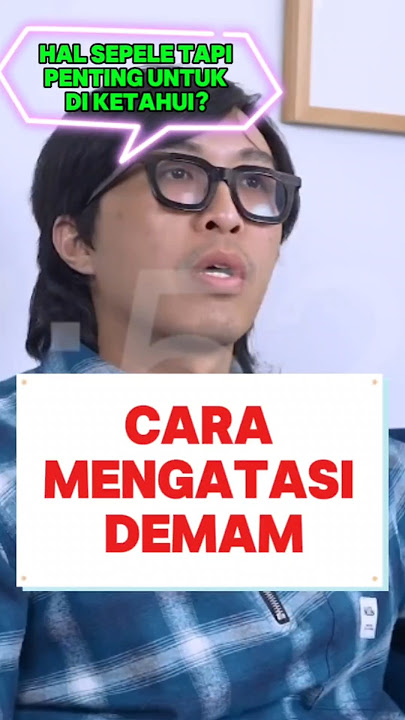 Cara mengatasi DEMAM Dari Dr. Tirta #drtirta #edukasi #kesahatan