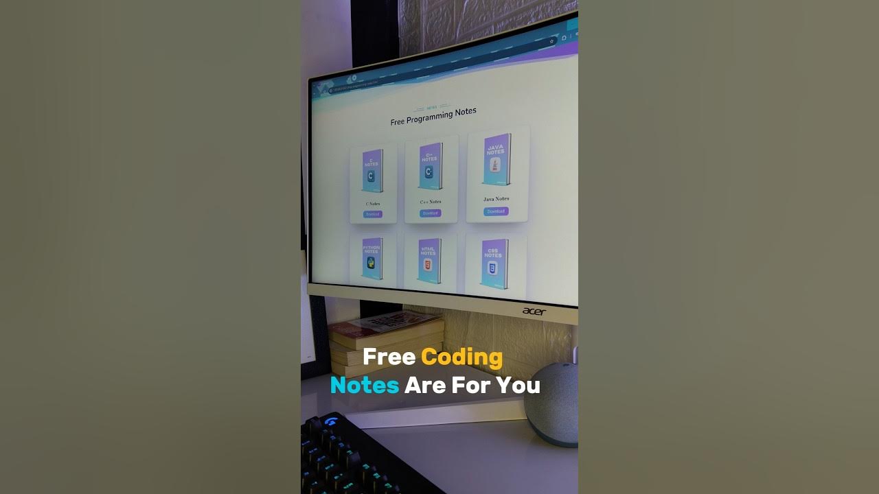 Free Coding Notes #coding #notes #programming #coderstar#webcode - YouTube