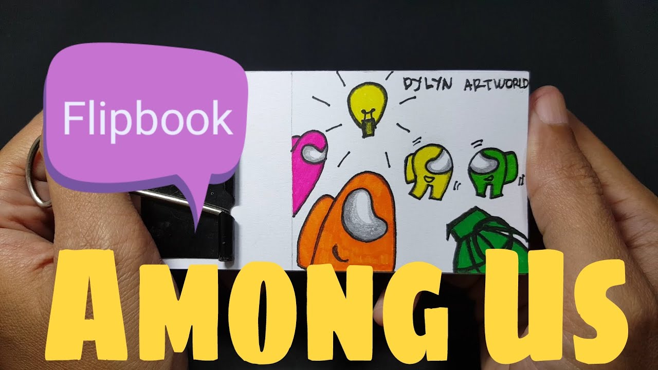 Among Us Flipbook | Ant Man Impostor | Simple Flipbook Animation - YouTube
