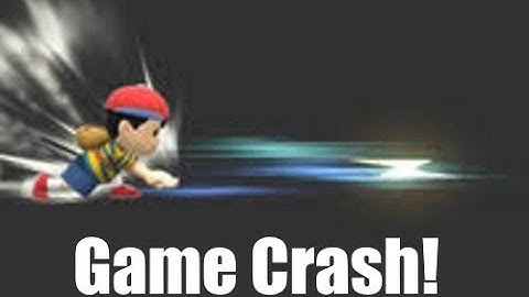 Using a PK Fire Crashes Super Smash Bros Melee