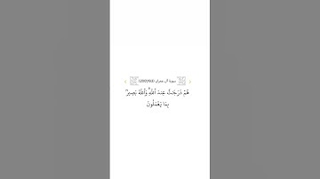 سورة آل عمران ١٦٣