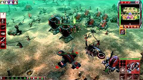 Command & Conquer 3: Tiberium Wars Kane Edition - Bordertown beatdown [HARD, 4vs4] 2-2