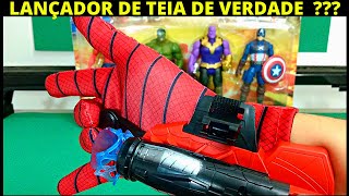 Novo Lançador de Teia do Homem-Aranha - Derrubei 4 Bonecos dos Vingadores - Review