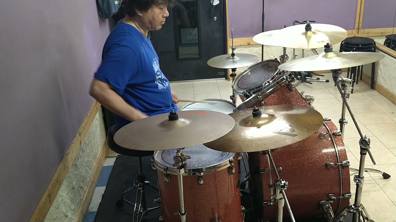 「めざせモスクワ」ハードアドリブバージョン・初心者ドラムカバー／「ジンギスカン・めざせモスクワ」☆60歳を超えて、2023年11月からドラムを始めた初心者オヤジの、一発練習動画🎵」