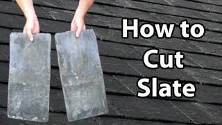 How to CUT SLATE - How to cut slates Thick or Thin DIY or Trade