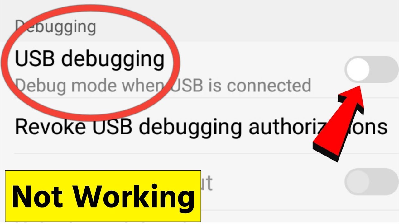 Guinness Permanent Skære Samsung Usb Debugging Not Working | How To Fix Usb Debugging Not Working -  YouTube