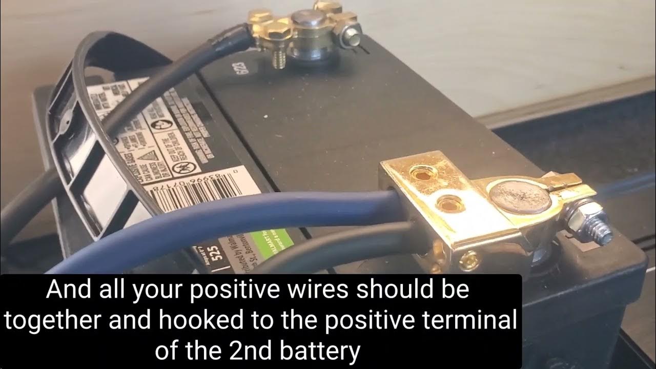 How to hook up extra battery to car system YouTube