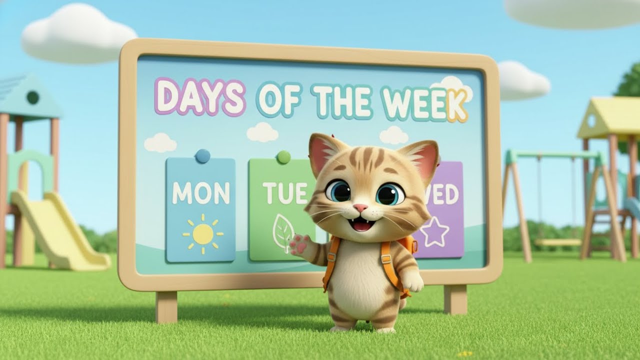 Days of the Week for Kids 📅 Learn Monday to Sunday with Milo | Preschool Learning