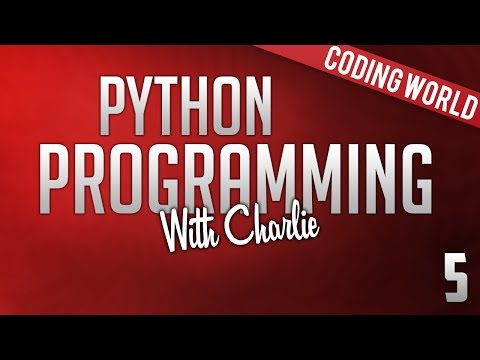 Python Programming Tutorial - 5 - Sequences and Lists