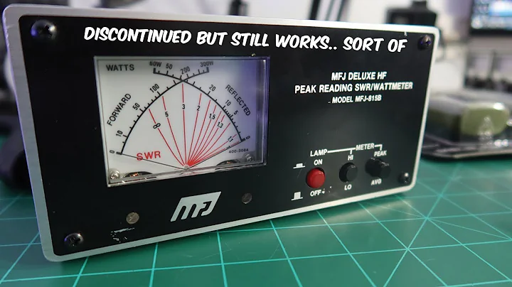 OLD TECH - MFJ-815A Deluxe HF Peak Reading SWR/Wattmeter - Overview #MNHR