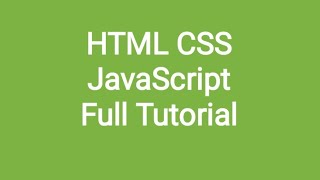 HTML, CSS &amp; JavaScript Full Course – Build Responsive Websites from Scratch!