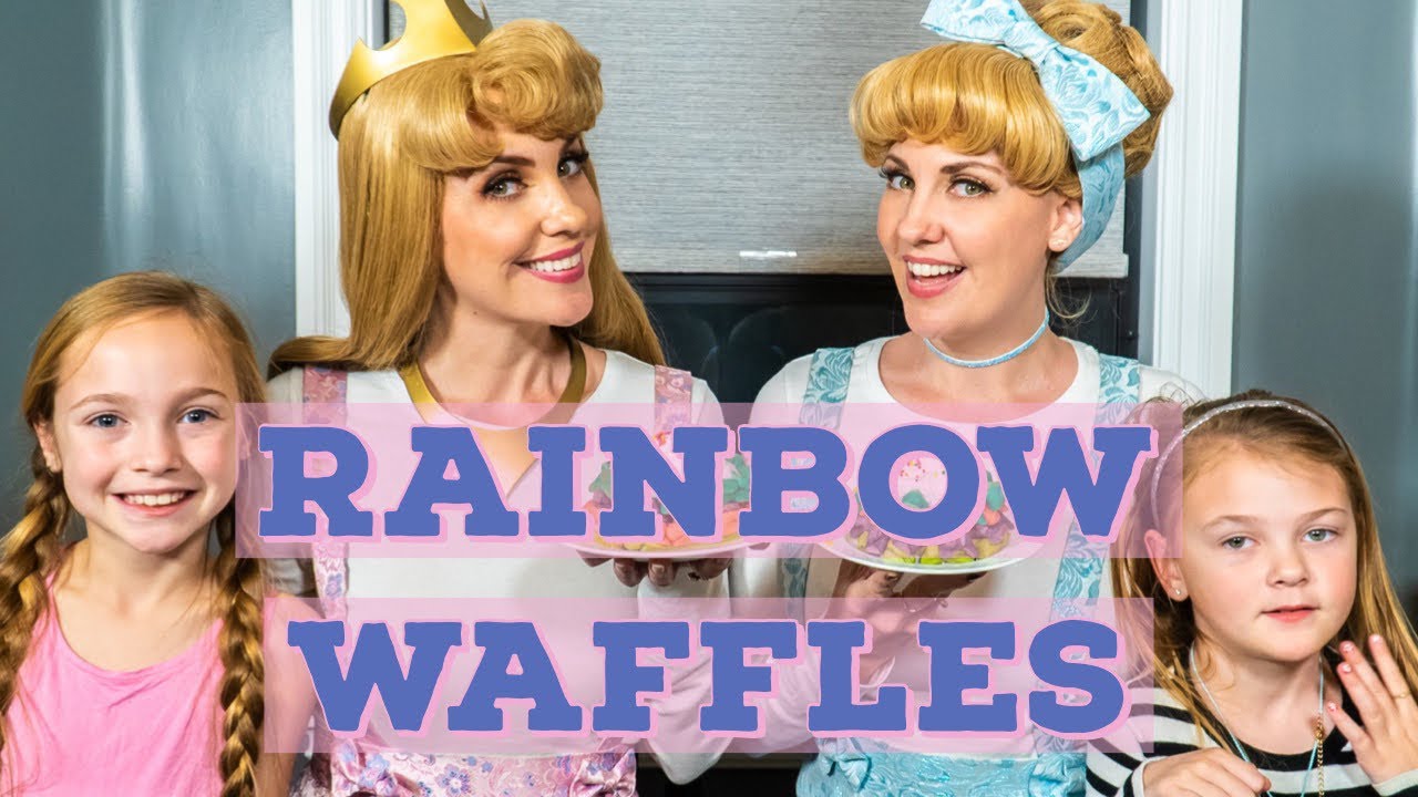 Princess Pantry Rainbow Waffles YouTube
