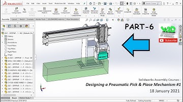 Solidworks Assembly Courses | Designing a Pneumatic Pick & Place Mechanism #1 (Part 6 of 10)