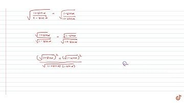 If `pi/2 ltalpha ltpi` then `sqrt ((1-sinalpha)/(1+sinalph))+sqrt((1+sinalpha)/(1-sinalpha))=`