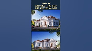 Biệt thự tân cổ điển 1 tầng, mái Nhật sang trọng cho cả nhà tham khảo #shorts #xaynhatrongoi