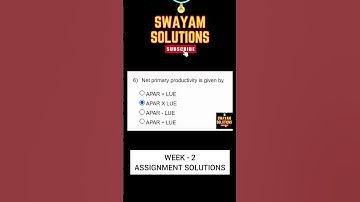 Forest and Their Management Week 2 Assignment Solutions | SWAYAM NPTEL | SUBSCRIBE