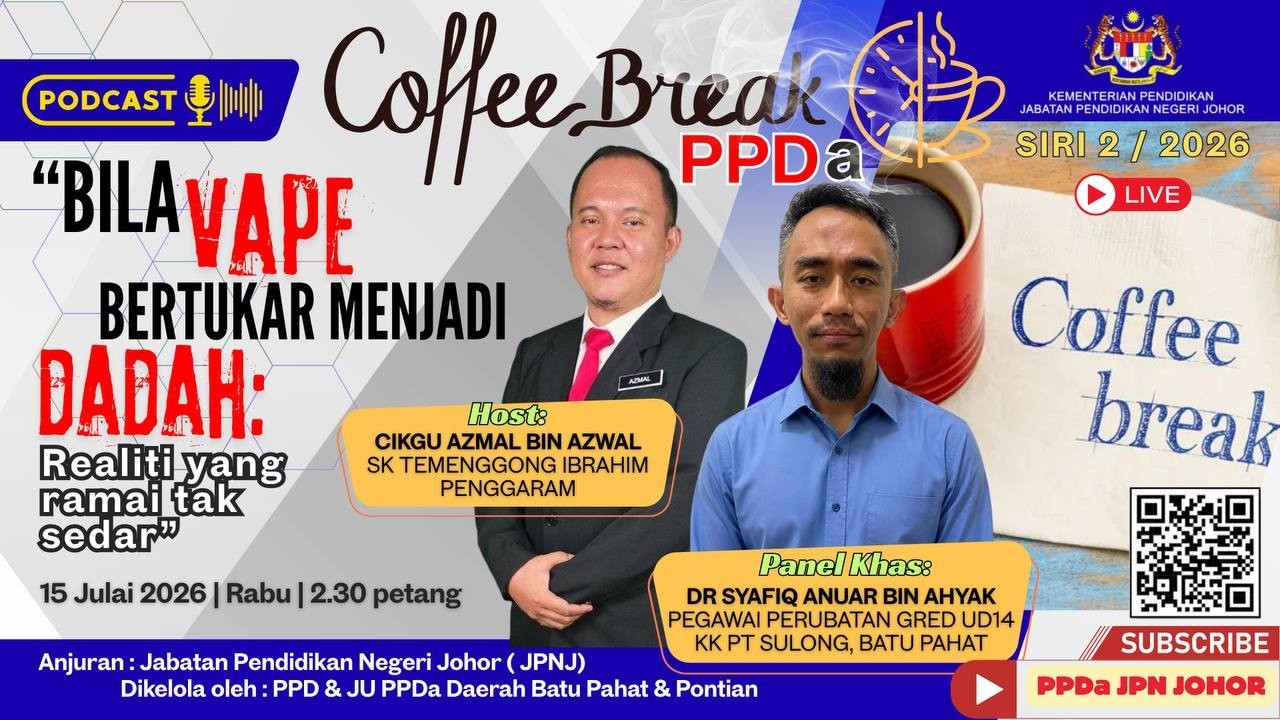 Coffee Break Siri 2/2026 - "Bila Vape Bertukar Menjadi Dadah: Realiti Yang Ramai Tidak Sedar"