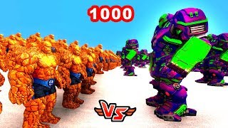 1000 TAŞ ADAM VS 20 HULKBUSTER 😱 - Süper Kahramanlar