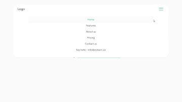 Animated Navigation Bar in HTML and CSS Menu Hover Animation Effects