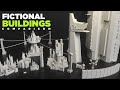 Fictional buildings size comparison  3d real scale 