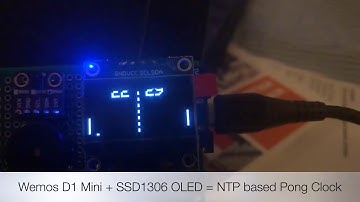 ESP8266 NTP Pong Clock