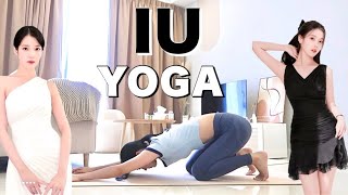 IU Inspired Yoga & Toned Body Core Workout!🤍 Full Body Stretch