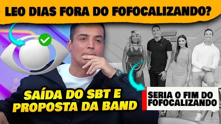 🚨Saída de Léo Dias do SBT: Apresentador fala possibilida, conversa com direção e ida pra Band