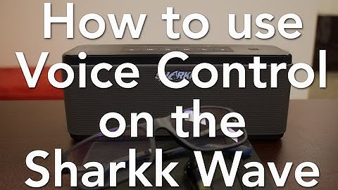 How to use Voice Control on the Sharkk Wave Bluetooth Speaker