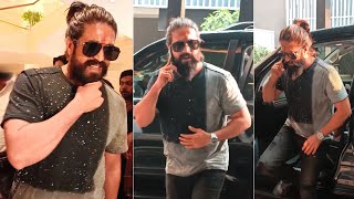 Rocking Star Yash STYLISH Visuals At Hyderabad for KGF 2 Promotions | Filmylooks